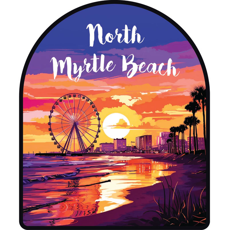 North Myrtle Beach South Carolina Souvenir Decoratve Flat Magnet or Sticker 2-Inch