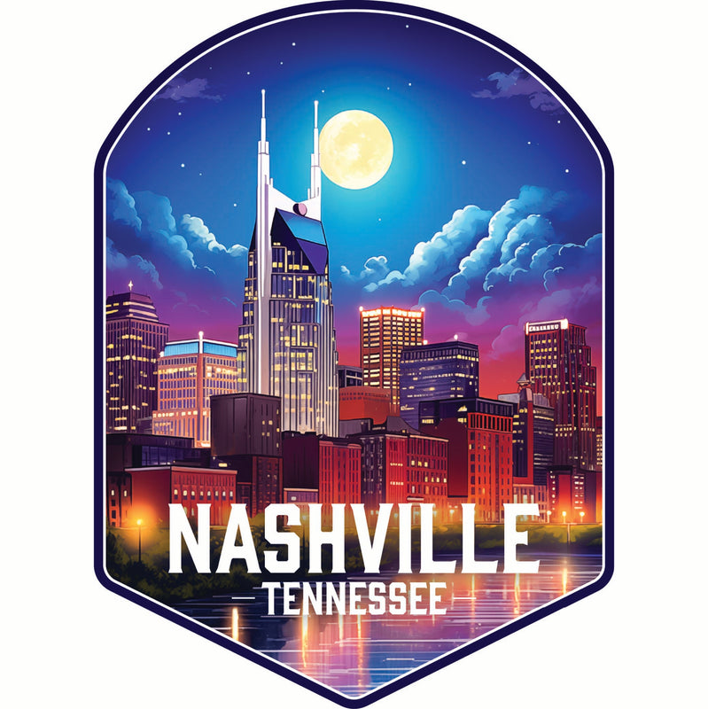 Nashville Tennessee Design D Souvenir Vinyl Decal Sticker 4-Inch
