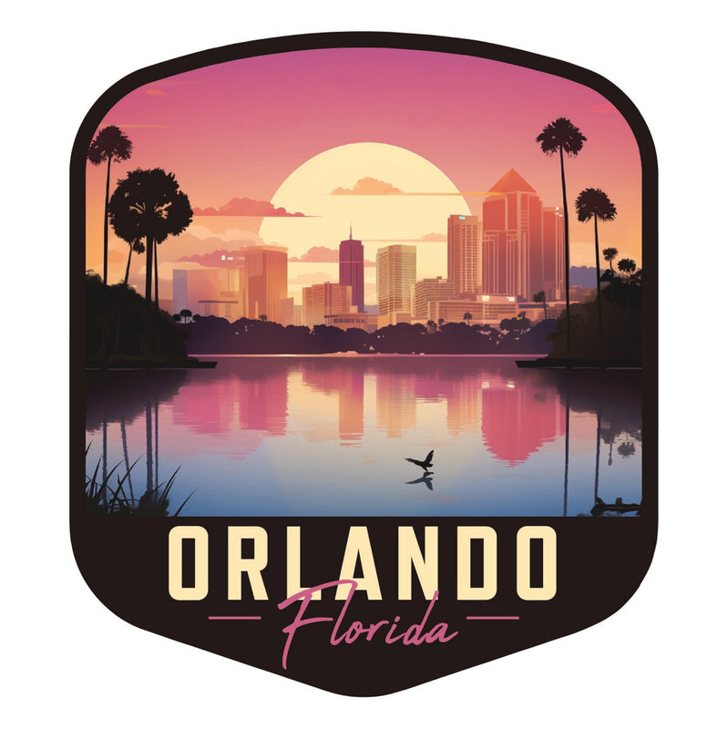 Orlando Florida Souvenir Decoratve Flat Magnet or Sticker 2-Inch