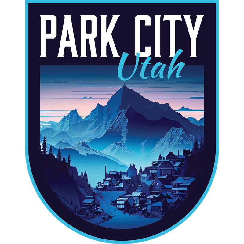 Park City Utah Souvenir Decoratve Flat Magnet or Sticker 2-Inch