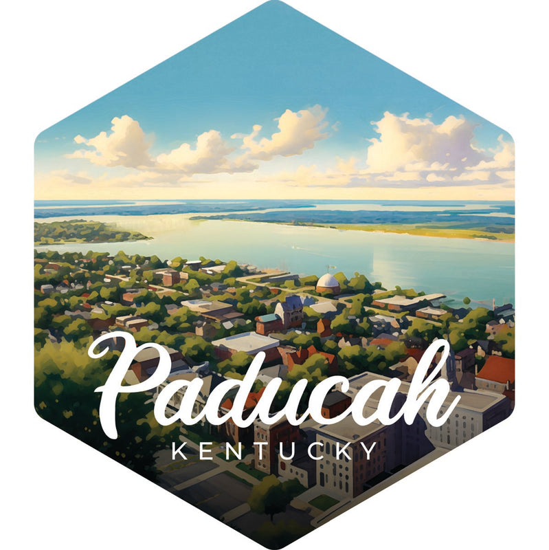 Paducah Kentucky Souvenir Decoratve Flat Magnet or Sticker 2-Inch