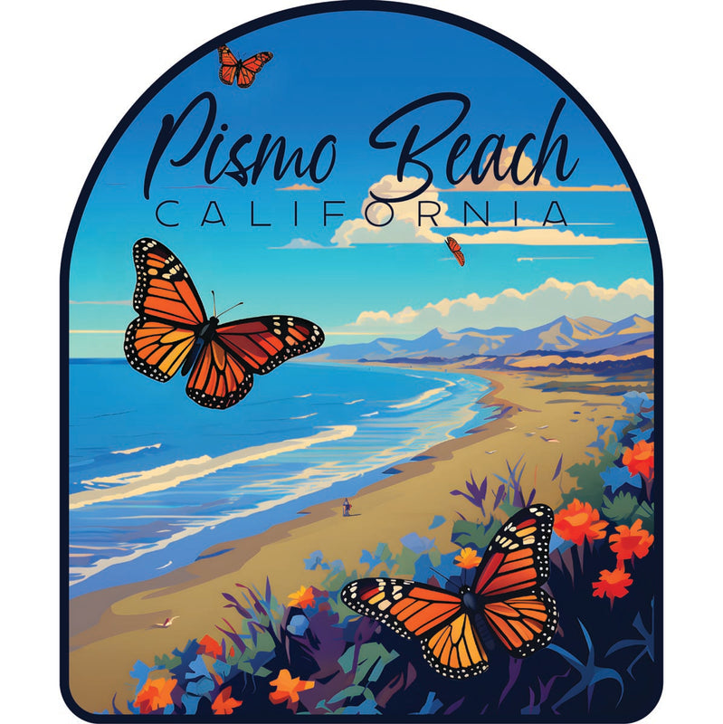 Pismo Beach California Souvenir Decoratve Flat Magnet or Sticker 2-Inch