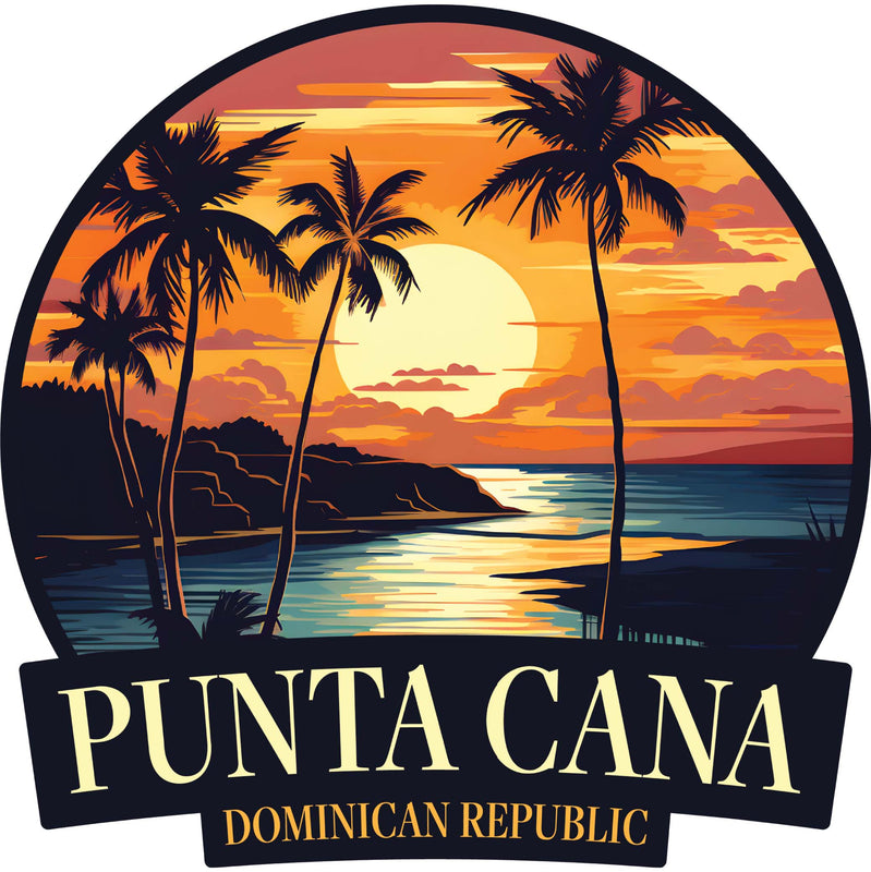 Punta Cana Dominican Republic Design E Souvenir Vinyl Decal Sticker 2-Inch