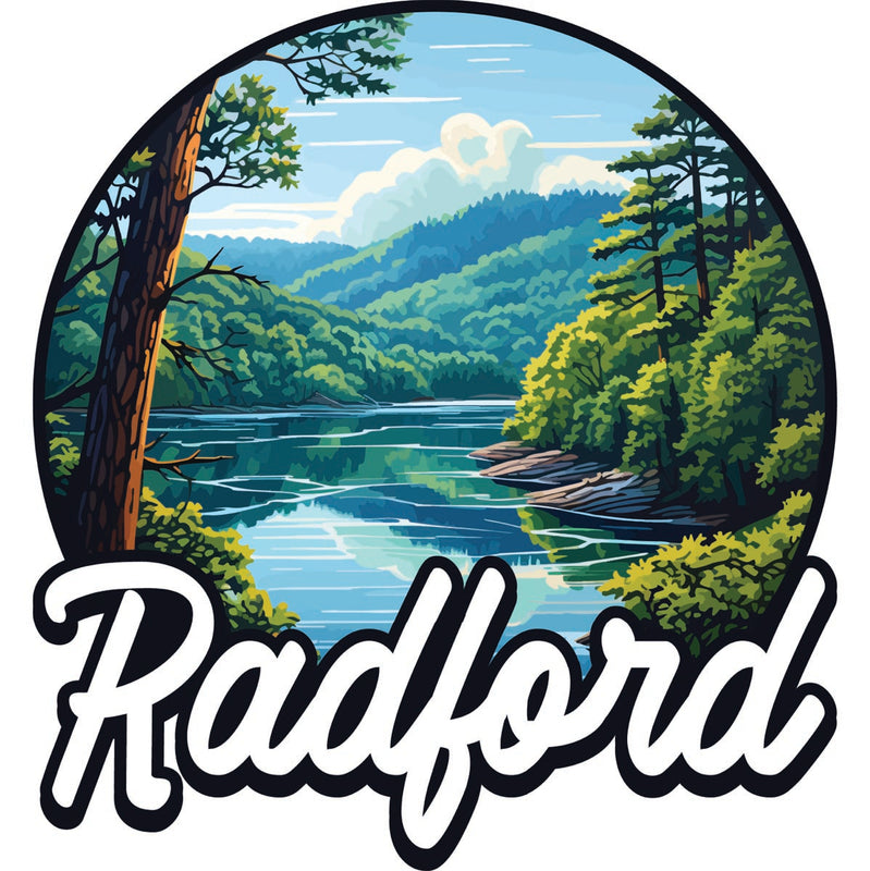 Radford Virginia Souvenir Decoratve Flat Magnet or Sticker 2-Inch