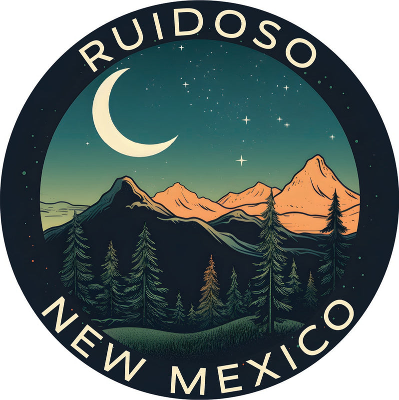 Ruidoso New Mexico Souvenir Decoratve Flat Magnet or Sticker 2-Inch