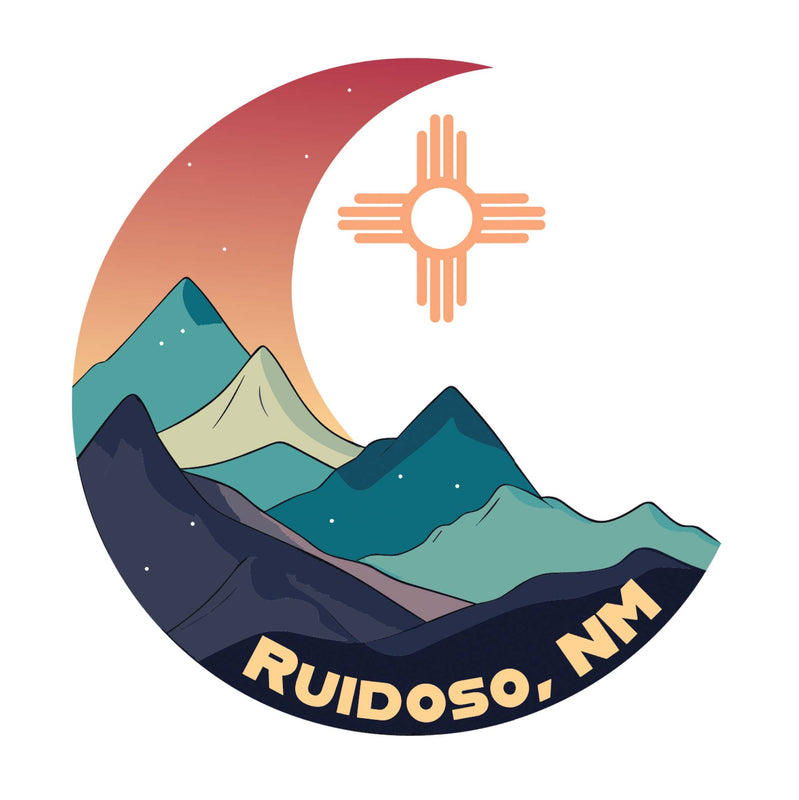 Ruidoso New Mexico Design C Souvenir Vinyl Decal Sticker 4-Inch