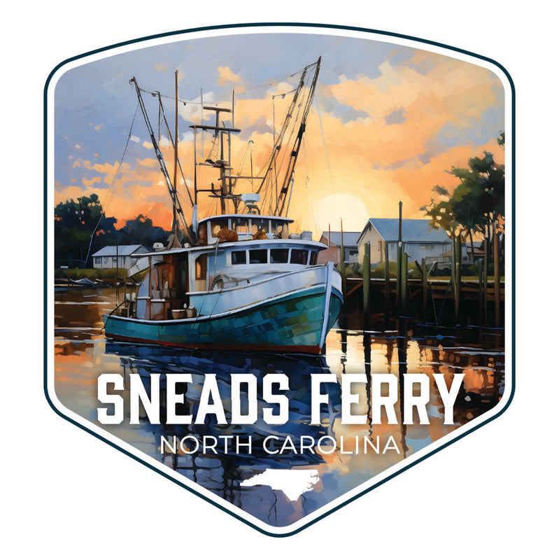 Snead Ferry North Carolina Souvenir Decoratve Flat Magnet or Sticker 2-Inch