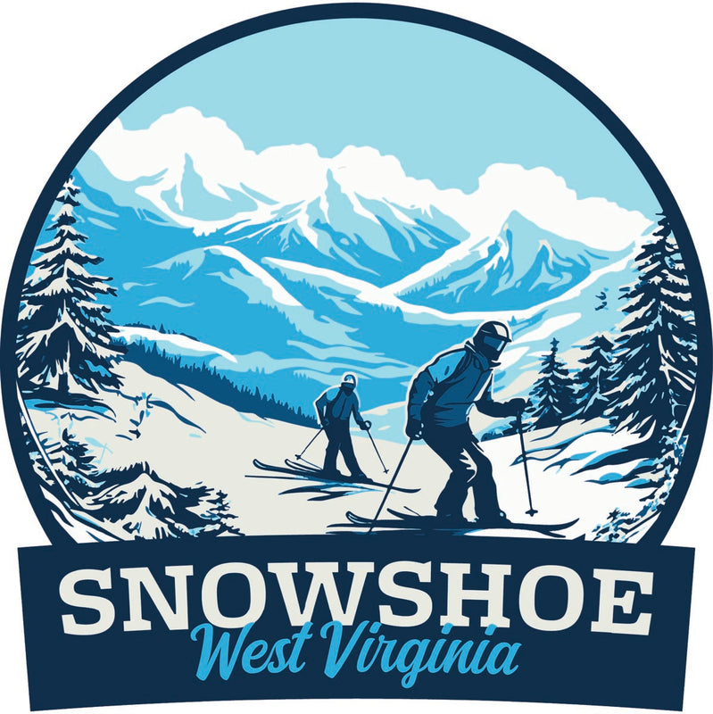 Snowshoe West Virginia Souvenir Decoratve Flat Magnet or Sticker 2-Inch