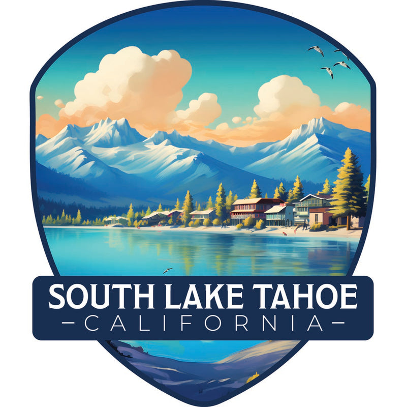 South Lake Tahoe California Souvenir Decoratve Flat Magnet or Sticker 2-Inch