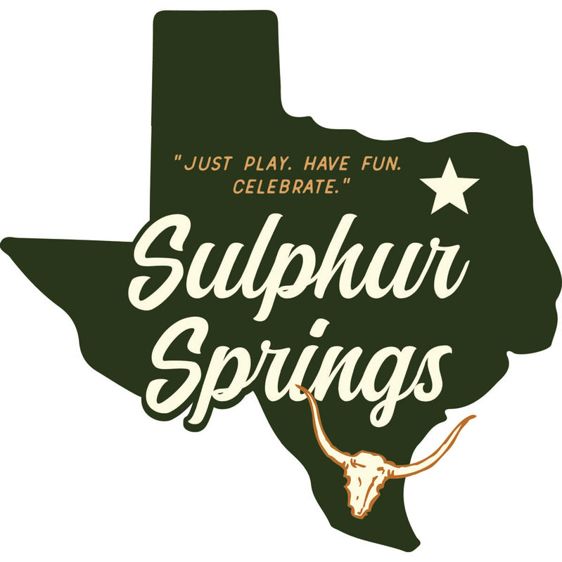 Sulphur Springs Texas Souvenir Decoratve Flat Magnet or Sticker 2-Inch