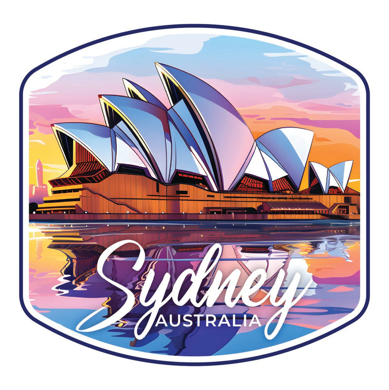Sydney Australia Souvenir Decoratve Flat Magnet or Sticker 2-Inch