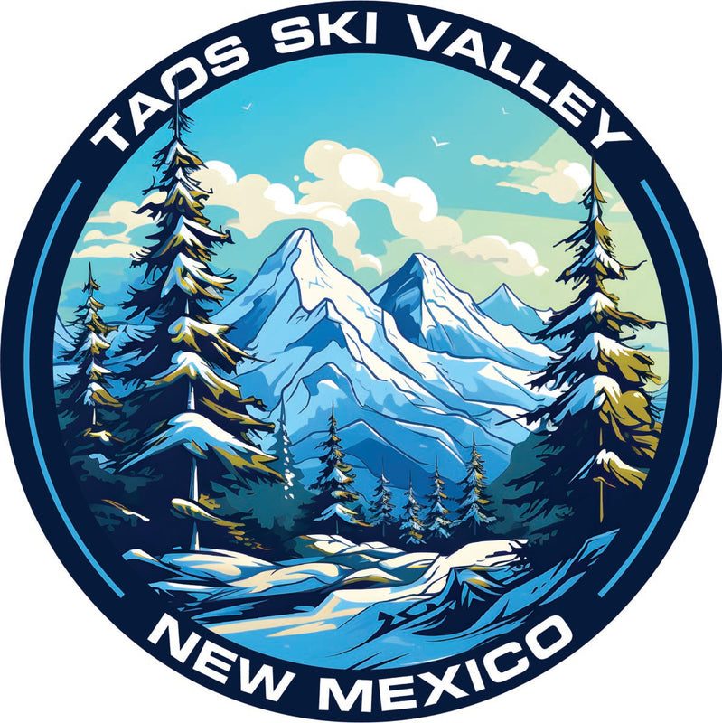 Taos Ski Valley New Mexico Souvenir Decoratve Flat Magnet or Sticker 2-Inch