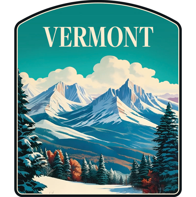 Vermont Souvenir Decoratve Flat Magnet or Sticker 2-Inch