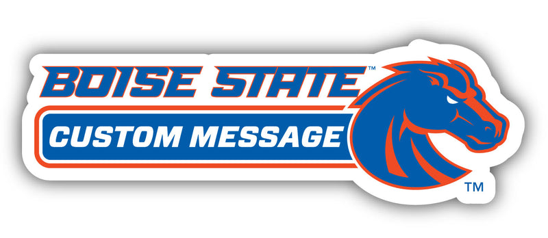 Boise State Broncos 4-Inch Wide Customizable Vinyl Decal Sticker Officially Licensed Collegiate Product