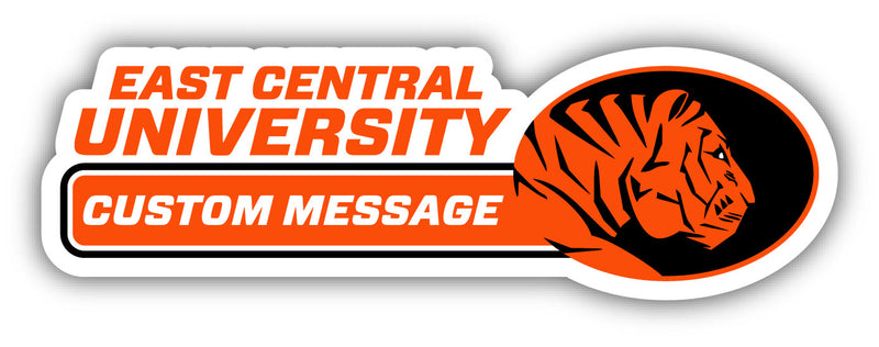 East Central University Tigers Customizable 4-Inch Wide Magnet/Sticker – Officially Licensed Sticker