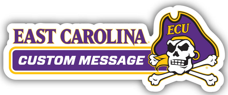 East Carolina Pirates Customizable 4-Inch Wide Magnet/Sticker – Officially Licensed Sticker