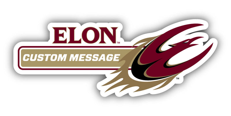 Elon University Customizable 4-Inch Wide Magnet/Sticker – Officially Licensed Sticker
