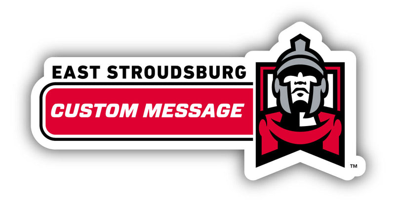 East Stroudsburg University 4-Inch Wide Customizable Vinyl Decal Sticker Officially Licensed Collegiate Product