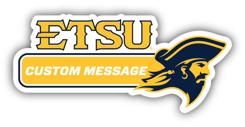 East Tennessee State University Customizable 4-Inch Wide Magnet/Sticker – Officially Licensed Sticker