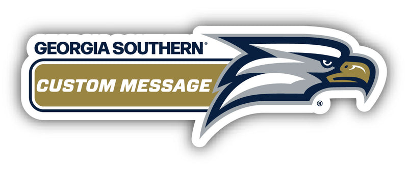 Georgia Southern Eagles 4-Inch Wide Customizable Vinyl Decal Sticker Officially Licensed Collegiate Product