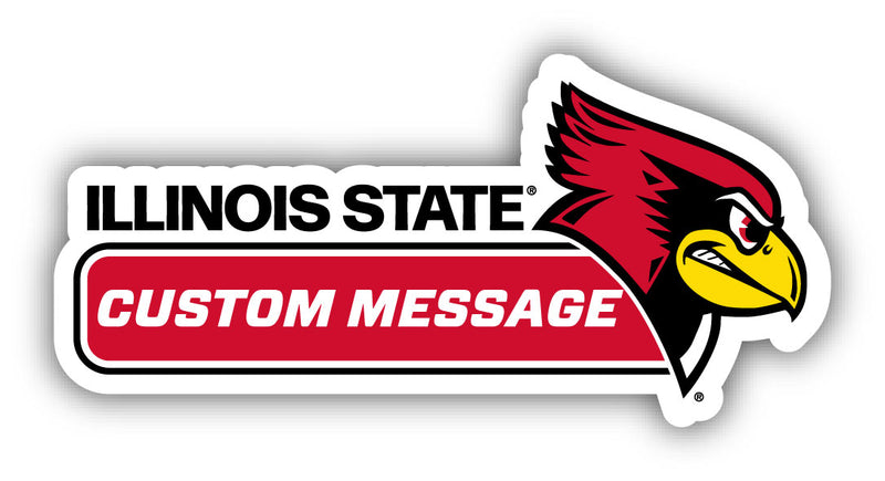 Illinois State Redbirds Customizable 4-Inch Wide Magnet/Sticker – Officially Licensed Sticker