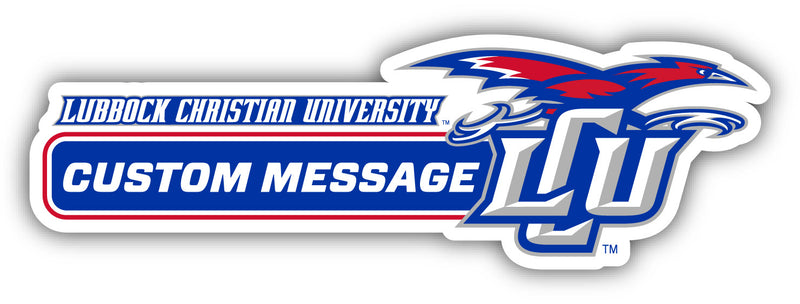 Lubbock Christian University Chaparral 4-Inch Wide Customizable Vinyl Decal Sticker Officially Licensed Collegiate Product