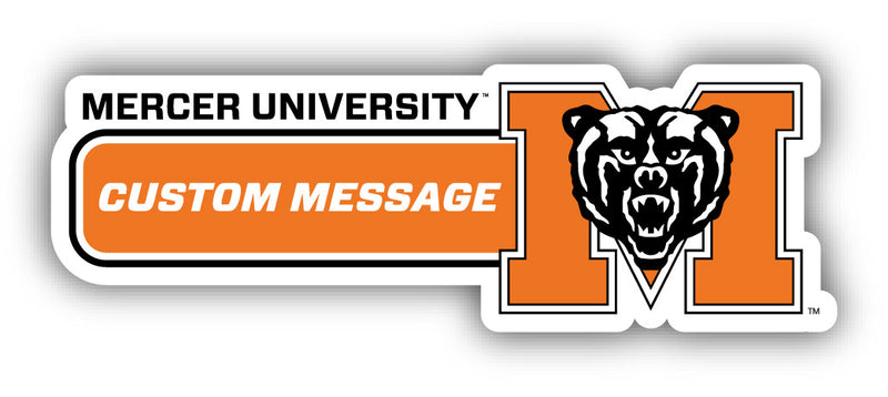 Mercer University 4-Inch Wide Customizable Vinyl Decal Sticker Officially Licensed Collegiate Product