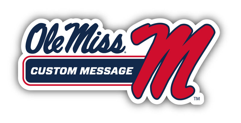 Mississippi Rebels "Ole Miss" Customizable 4-Inch Wide Magnet/Sticker – Officially Licensed Sticker
