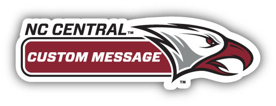 North Carolina Central Eagles 4-Inch Wide Customizable Vinyl Decal Sticker Officially Licensed Collegiate Product