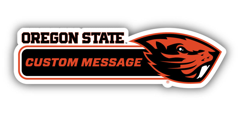 Oregon State Beavers 4-Inch Wide Customizable Vinyl Decal Sticker Officially Licensed Collegiate Product
