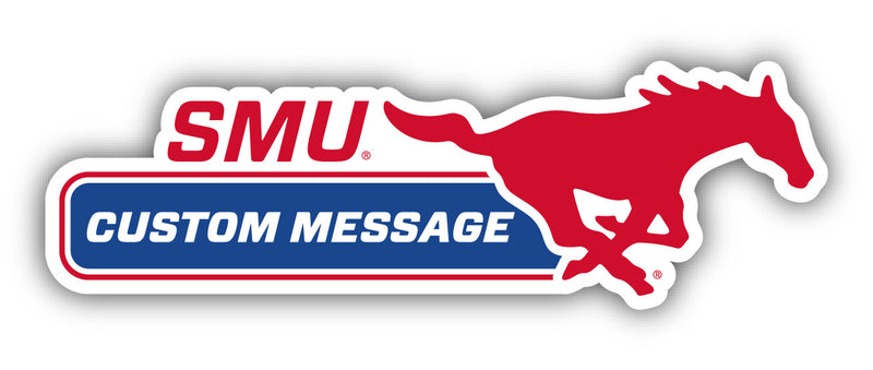 Southern Methodist University 4-Inch Wide Customizable Vinyl Decal Sticker Officially Licensed Collegiate Product