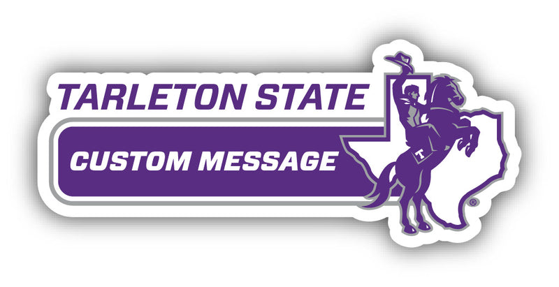 Tarleton State University 4-Inch Wide Customizable Vinyl Decal Sticker Officially Licensed Collegiate Product