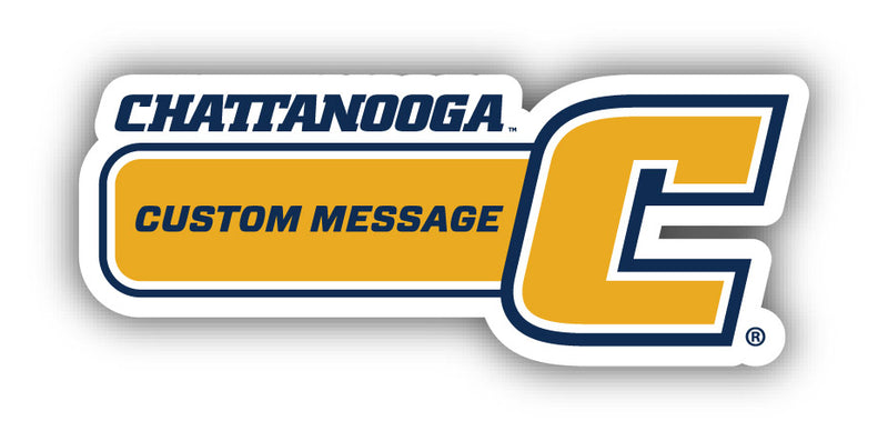 University of Tennessee at Chattanooga 4-Inch Wide Customizable Vinyl Decal Sticker Officially Licensed Collegiate Product