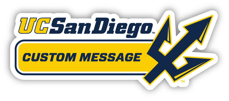 UC San Diego Customizable 4-Inch Wide Magnet/Sticker – Officially Licensed Sticker