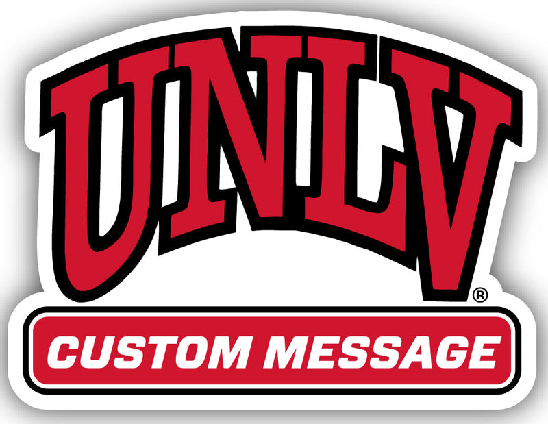UNLV Rebels 4-Inch Wide Customizable Vinyl Decal Sticker Officially Licensed Collegiate Product