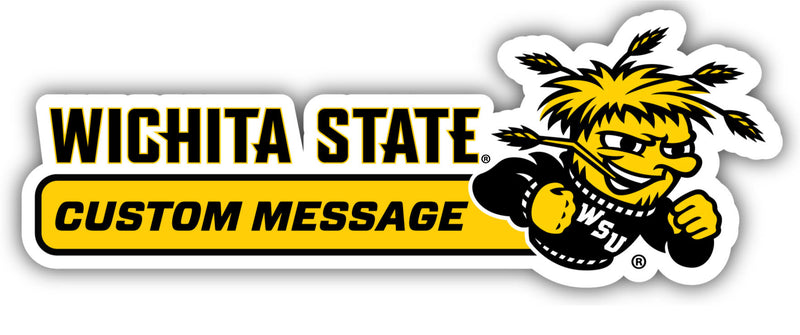 Wichita State Shockers 4-Inch Wide Customizable Vinyl Decal Sticker Officially Licensed Collegiate Product
