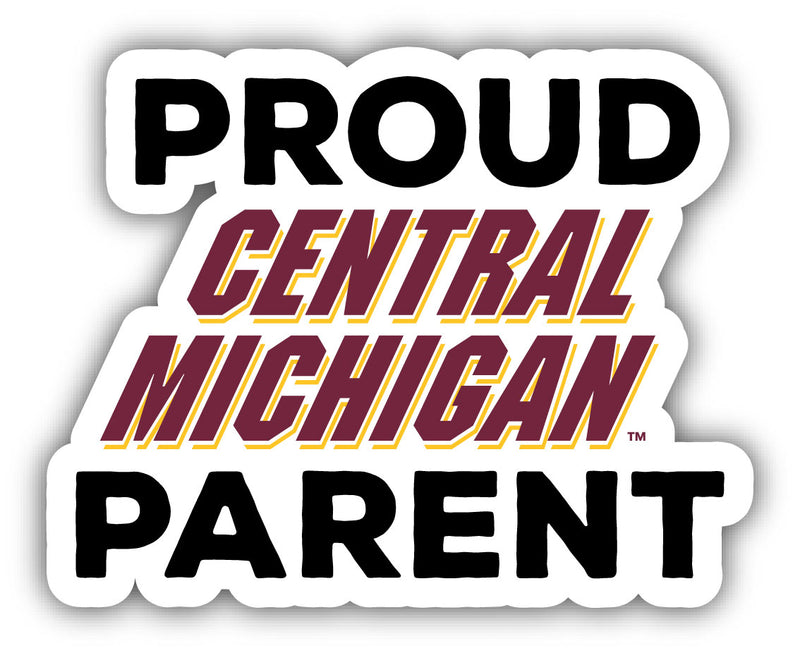 Central Michigan University 4-Inch Proud Parent NCAA Vinyl Sticker - Durable School Spirit Decal
