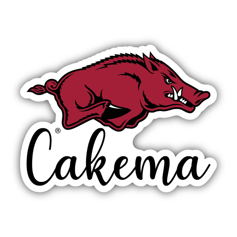 Arkansas Razorbacks 2-Inch on one of its sides NCAA Durable School Spirit Vinyl Decal Sticker