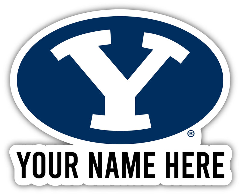 Brigham Young Cougars Customizable Round Vinyl Decal Sticker Officially Licensed Collegiate Product 10-Inch