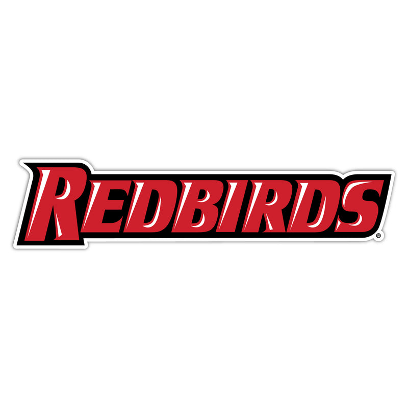 Illinois State Redbirds Wordmark Logo NCAA Vinyl Decal Sticker for Fans, Students, and Alumni