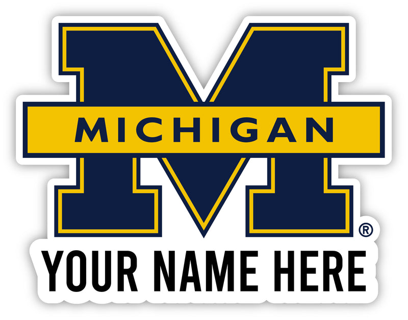 Michigan Wolverines Customizable Round Vinyl Decal Sticker Officially Licensed Collegiate Product 4-Inch