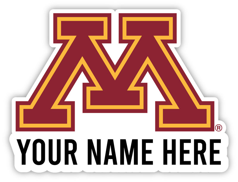 Minnesota Gophers Customizable Round Vinyl Decal Sticker Officially Licensed Collegiate Product 2-Inch