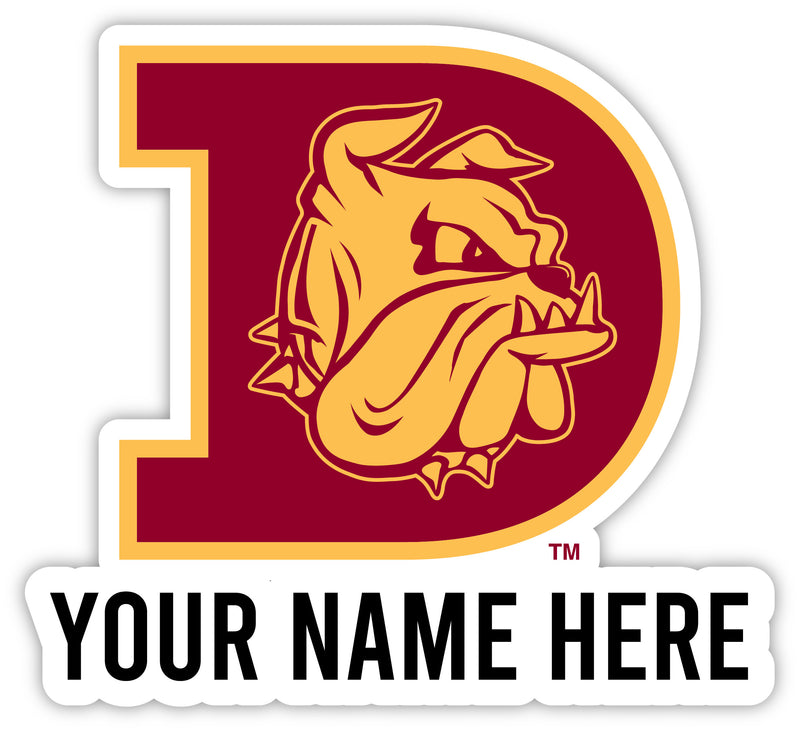 Minnesota Duluth Bulldogs Customizable Round Vinyl Decal Sticker Officially Licensed Collegiate Product 12-Inch