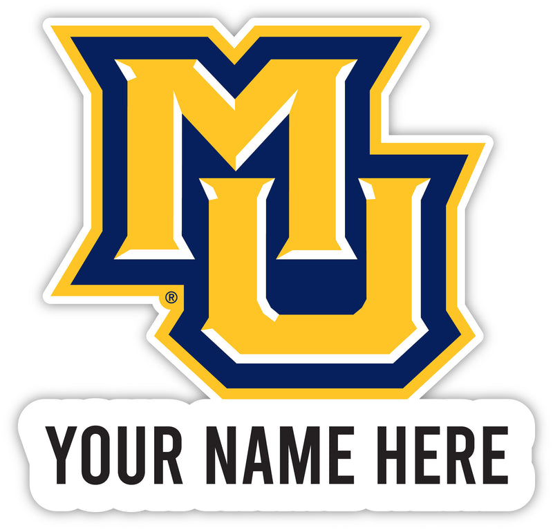 Marquette Golden Eagles Customizable Round Vinyl Decal Sticker Officially Licensed Collegiate Product 10-Inch