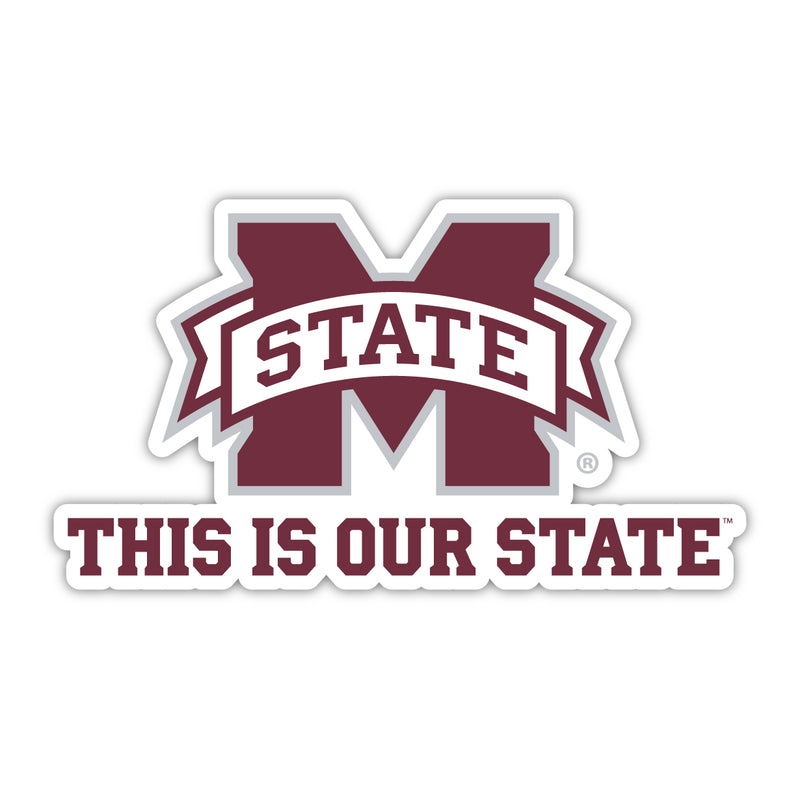 Mississippi State Bulldogs This is Our State Vinyl Decal Sticker Officially Licensed Collegiate Product