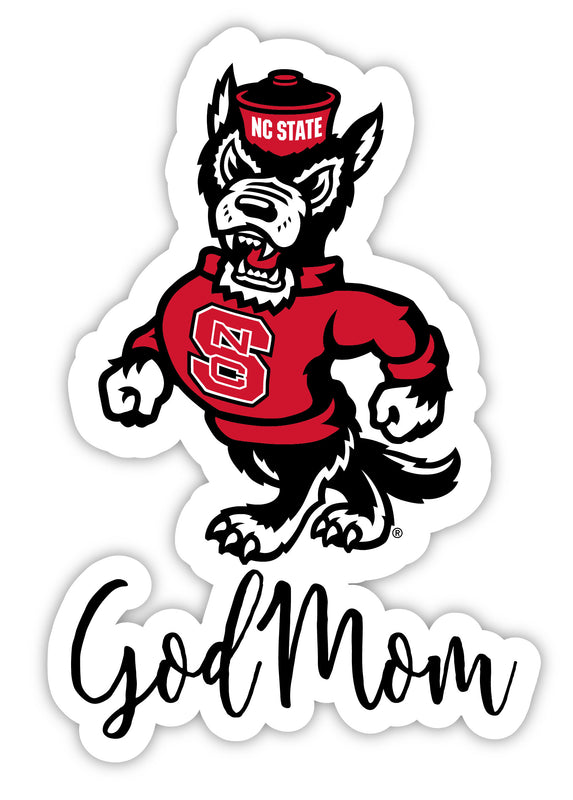 NC State Wolfpack 4-Inch Proud GodMom Sticker