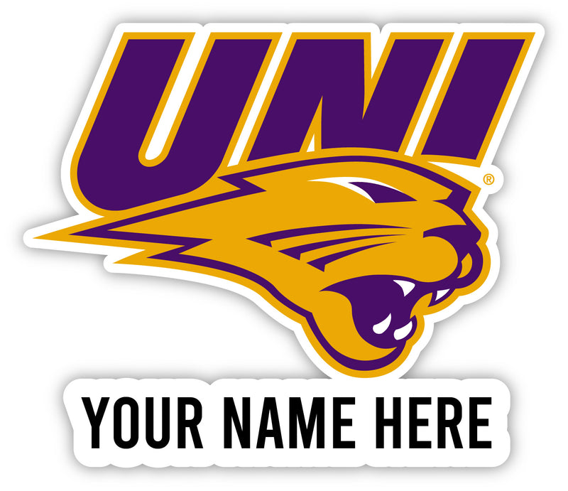 Northern Iowa Panthers Customizable Round Vinyl Decal Sticker Officially Licensed Collegiate Product 6-Inch
