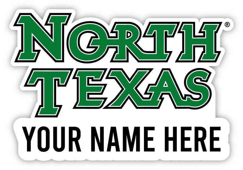 North Texas Customizable Round Vinyl Decal Sticker Officially Licensed Collegiate Product 4-Inch