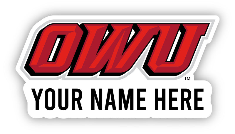 Ohio Wesleyan University Customizable Round Vinyl Decal Sticker Officially Licensed Collegiate Product 3-Inch
