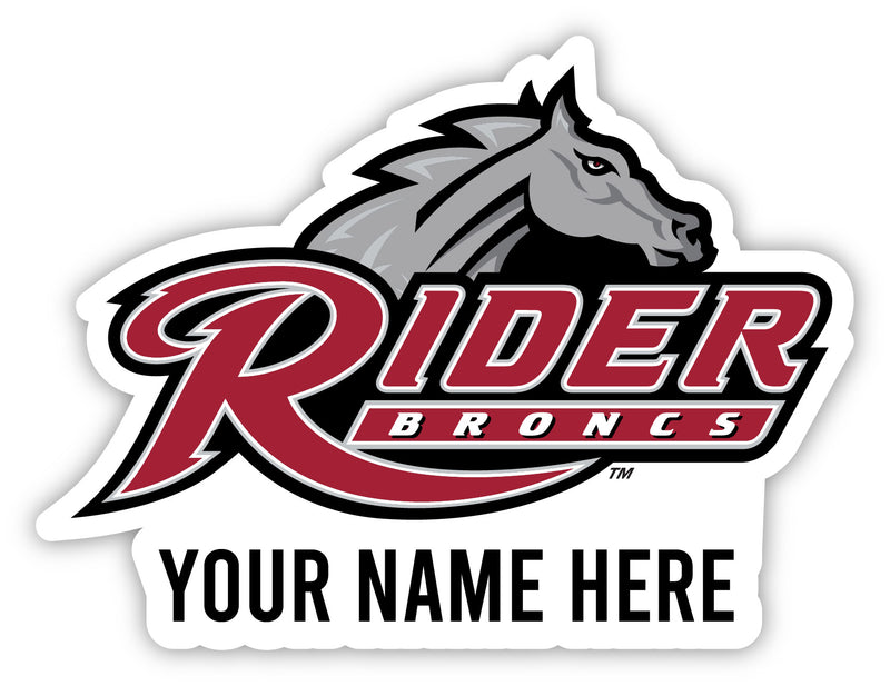 Rider University Broncs Customizable Round Vinyl Decal Sticker Officially Licensed Collegiate Product 4-Inch